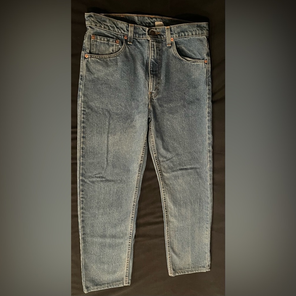 Vintage 90s (‘96) 505 Regular fit straight leg Levi’s jeans 33x30 Made in U.S.A.